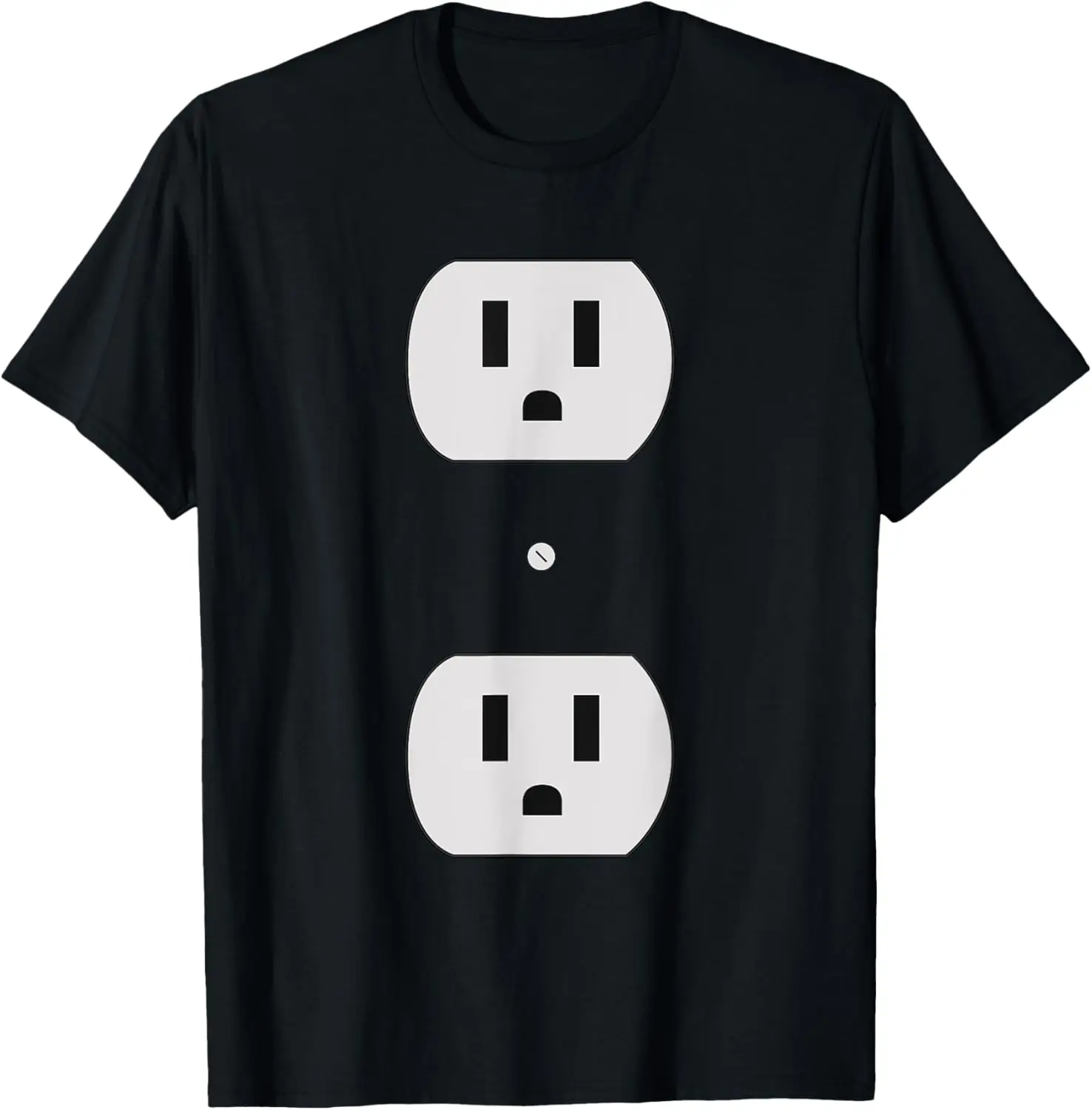 Fantasia de Halloween fácil e super simples - camiseta com tomada elétrica