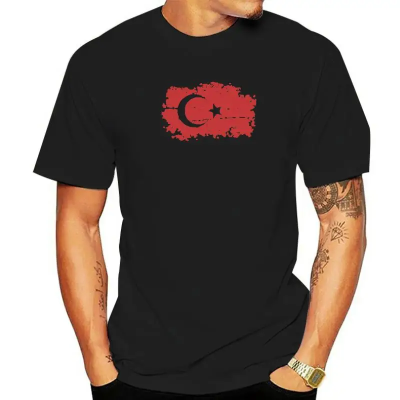 Turkey Fans Cheer Men's TShirts European Cup O-neck White Nostalgic But Fashion National Flag Summer T-shirt for Men streetwear