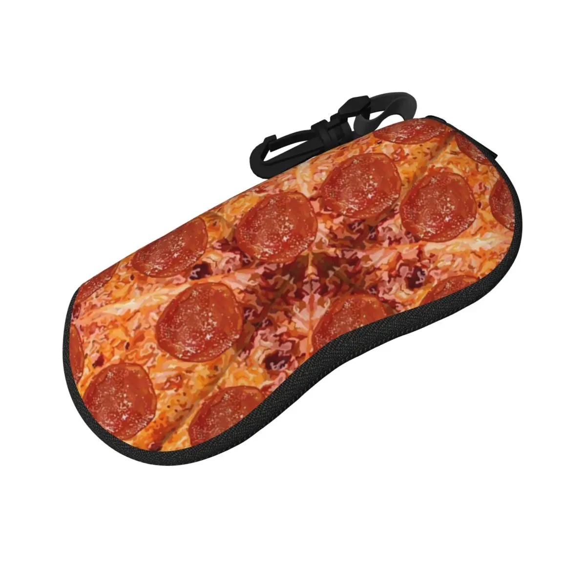 

Pepperoni Cheese Pizza Pattern Shell Glasses Case Protective Sunglasses Box Women Men Soft Eyeglass Bag Pouch