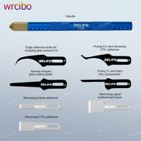 RELIFE TK5 8-in-1 Blade Set - Multifunctional Tool for Mobile Motherboard IC/CPU Repair, Glue Removal and Precision Prying Knife