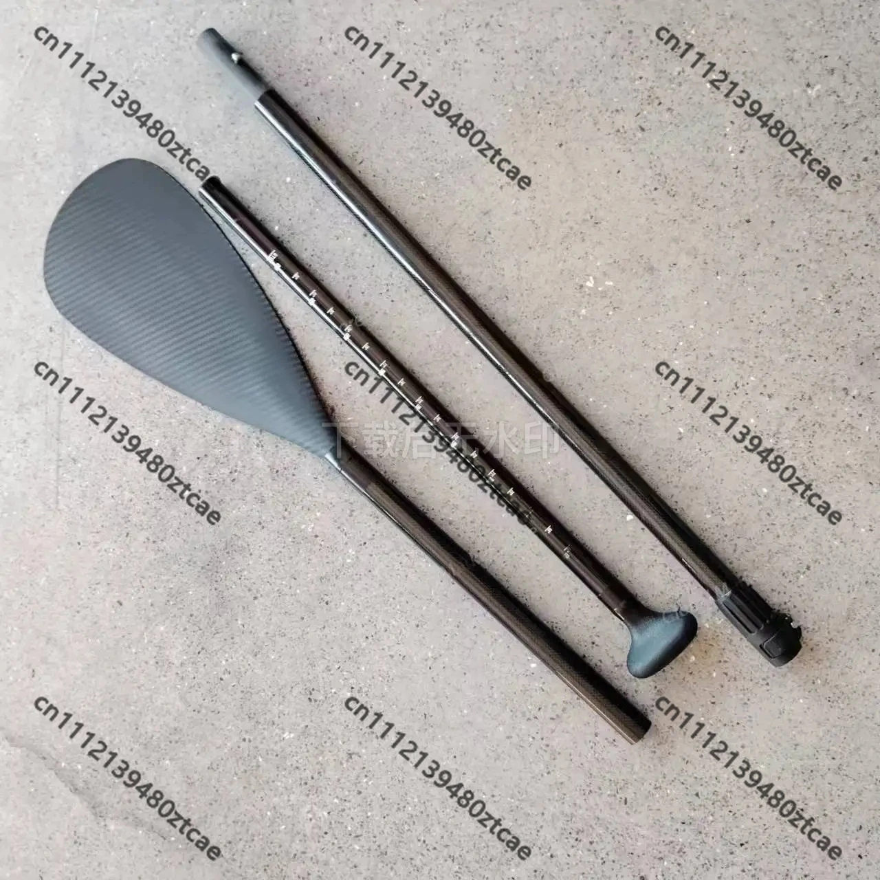 T03 Full Carbon SUP Paddle Carbon Fiber Single Blade 3-Stage Adjustable Racing Paddle for Surfing & Paddle Board
