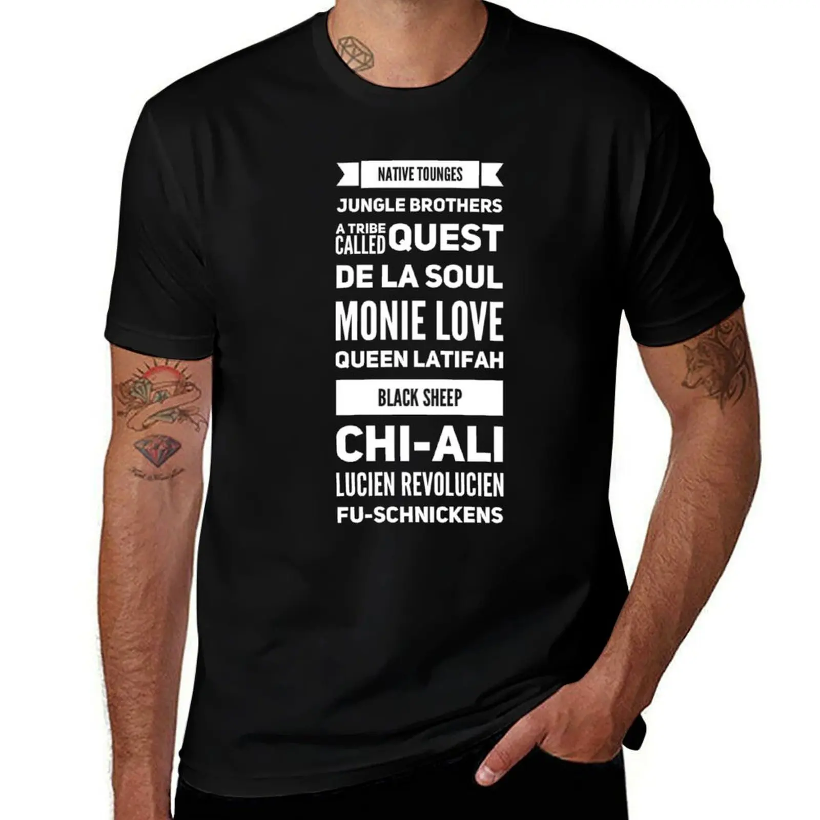 Native Tounges Rap Design T-Shirt mens graphic t shirts t shirts designer t shirts for man graphic tees T-Shirt