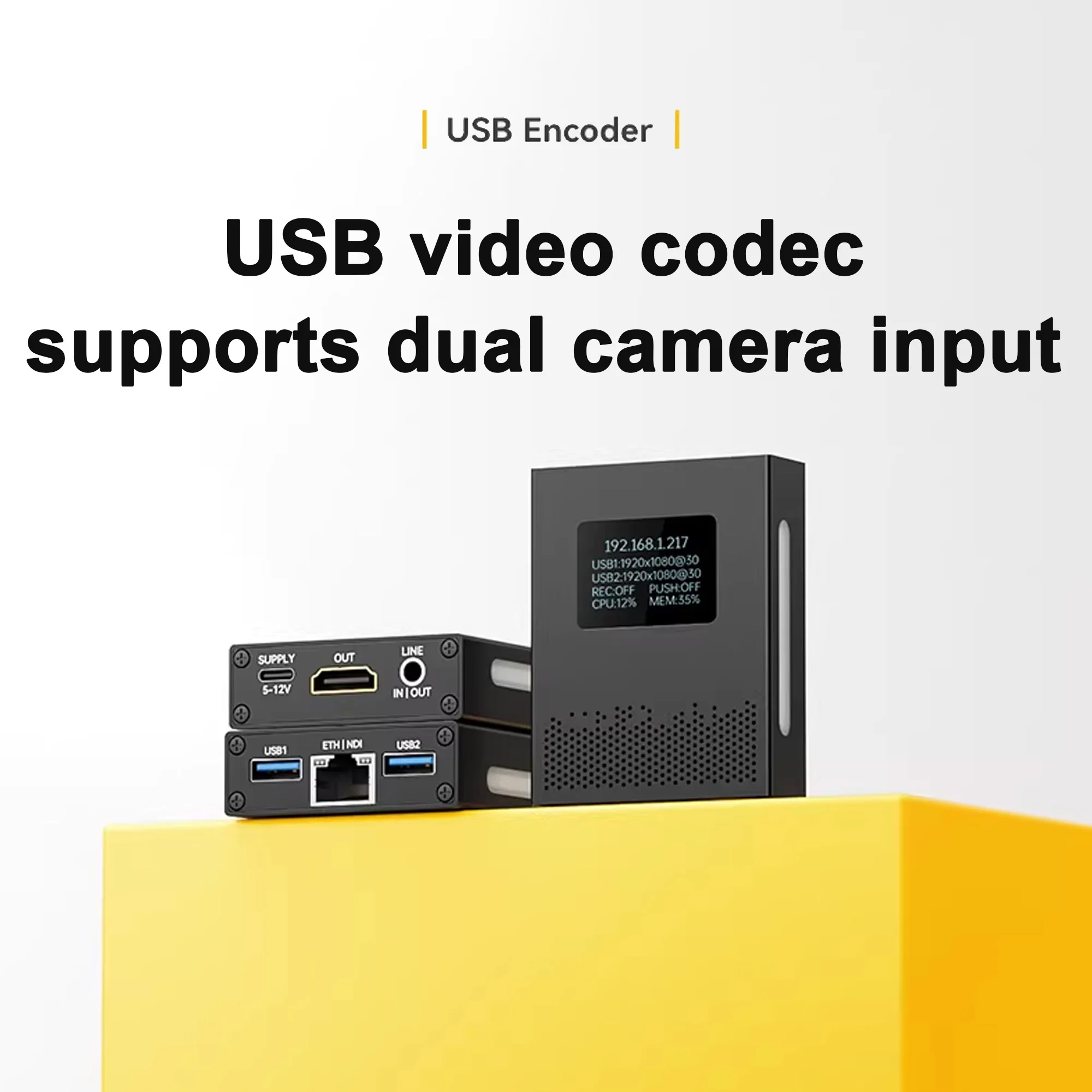 

2-Channel USB Encoder/Decoder for GoPro Pocket 3, Action 4 and BMD UVC to HD
