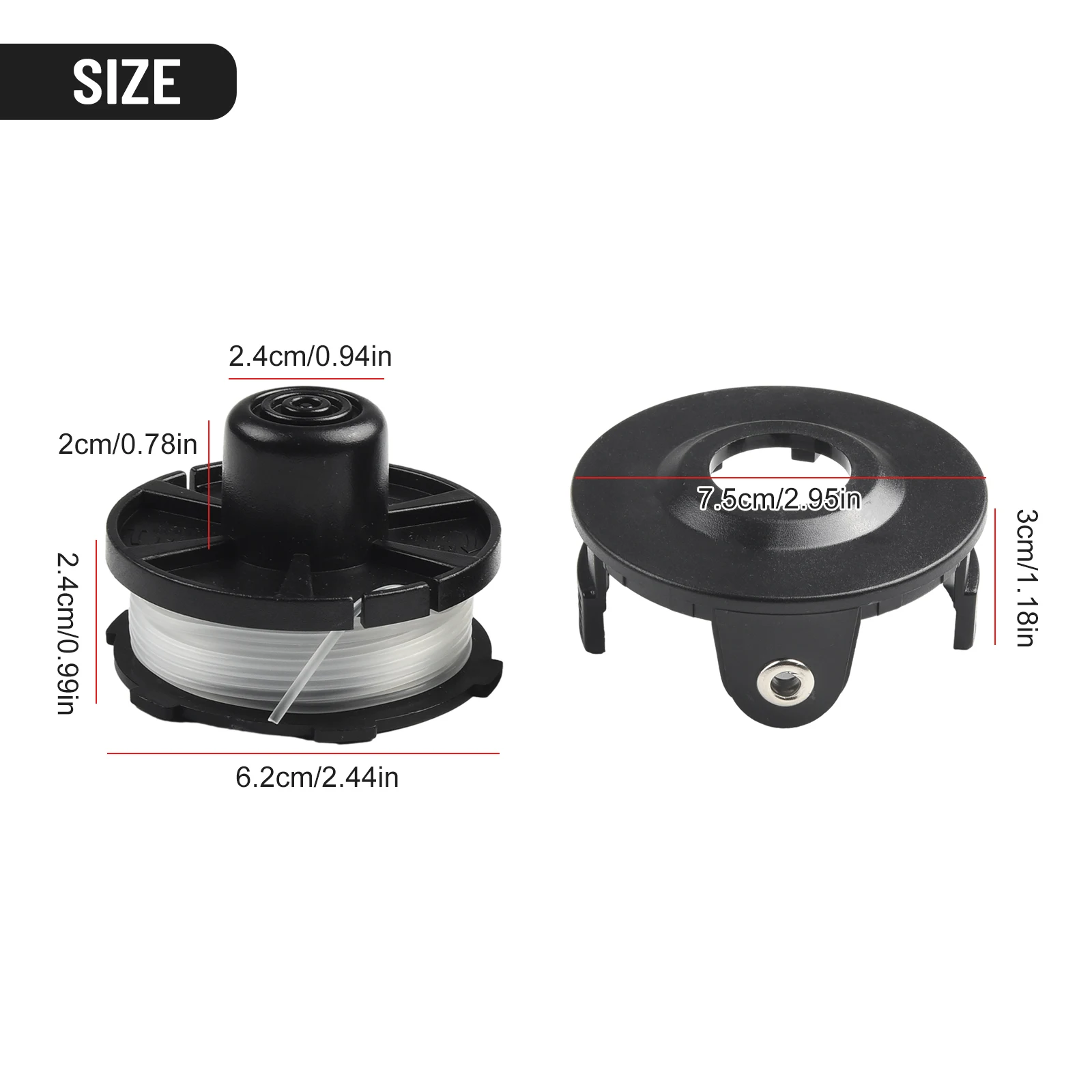 

High Quality Brand New Spool Spool Cap Accessories String Trimmer 195858-1 196146-9 BUR141 BUR181 DUR140 DUR141