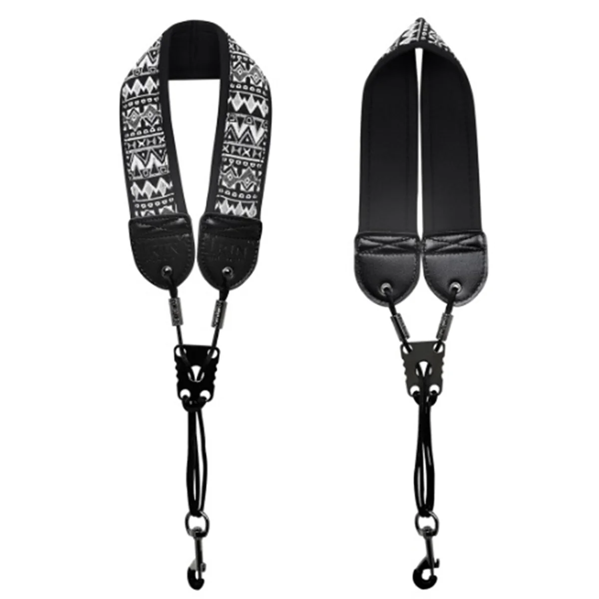 

FRLI-yAdjustable EVA Cotton Saxophone Neck Strap for High Alto Saxophone Universal Black and