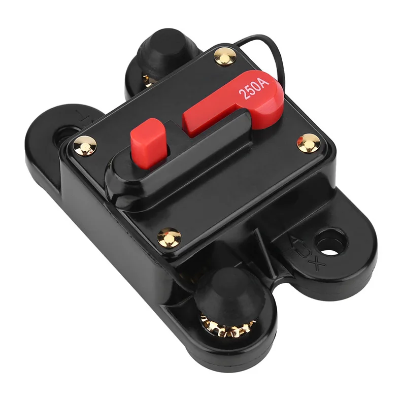 12V 24 DC Circuit Breaker 20A 30A 50A 60A 80A 100A 150A 200A 250A 300A Car Truck Audio Resettable Fuse Voltage Protection