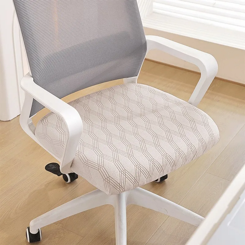 1PC Jacquard Elastic Office Chair Cover Split Seat Cover Anti Slip Rotating Computer Chair Slipcover Removable Protector Case