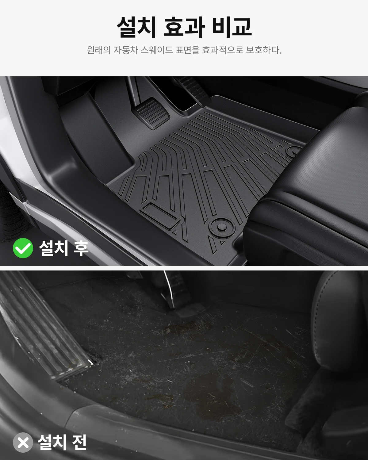 YZ 기아 카니발 KA4 7/9 좌석 2020-2026 TPE 바닥 매트 세트 5D 자동차... - 5