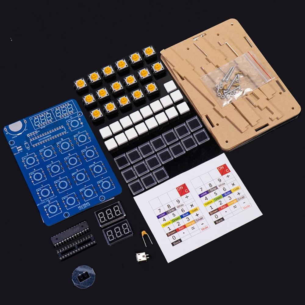 6 أرقام LED عرض آلة حاسبة لتقوم بها بنفسك عدة لحام ممارسة عدة MCU لحام التدريب تجربة الممارسة لتقوم بها بنفسك مجموعة مشروع لحام