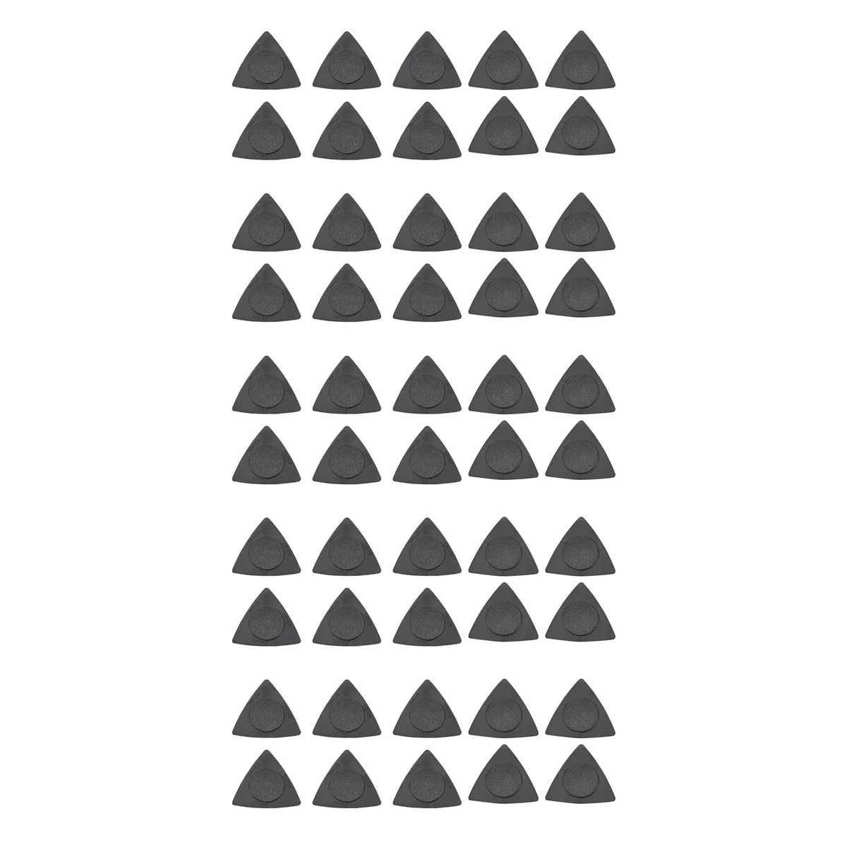 A71P  50pcs Triangle-Guitar Picks 1.0 0.75 0.5 mm Thickness in PC + ABS Material Antislip Style Picks Black
