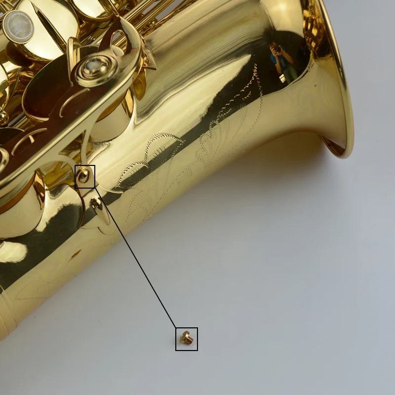 Alto paint gold tenor saxophone supporter below screw for a variety of model, service parts