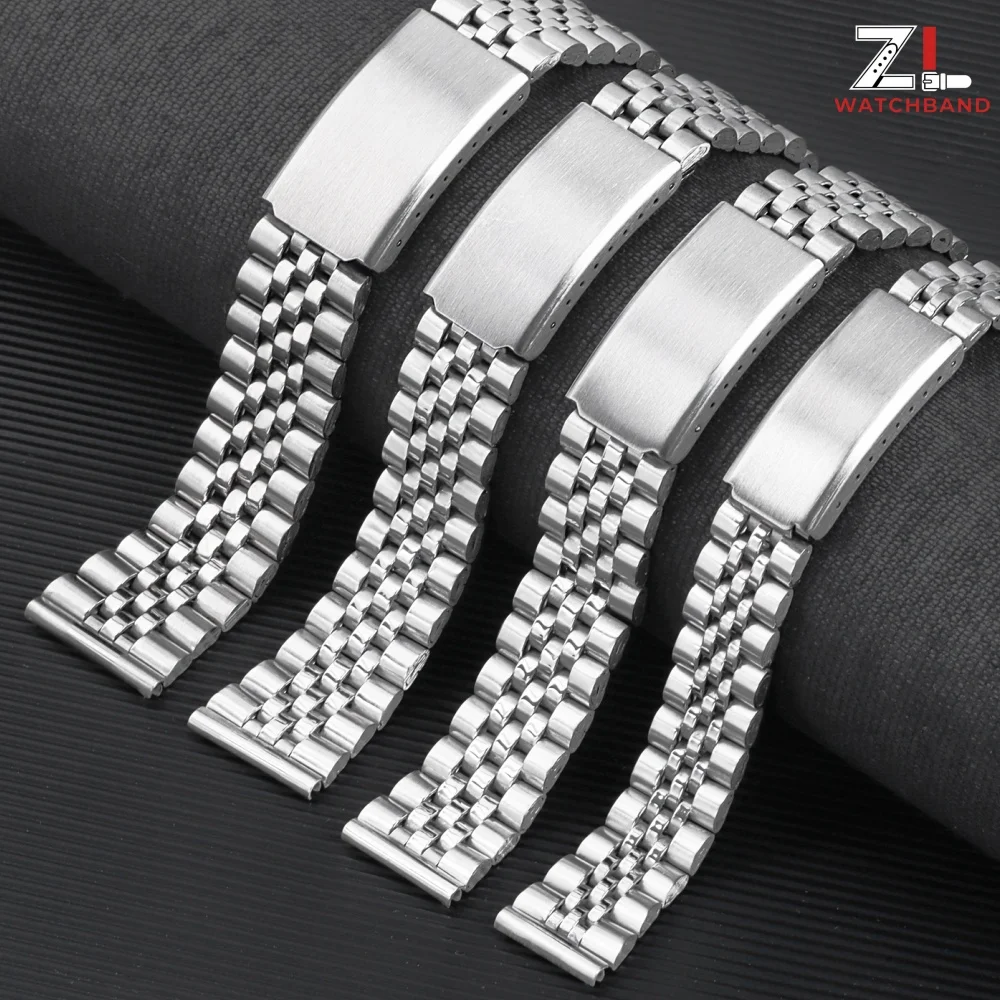 Bracelet de montre en acier inoxydable, 12mm, 14mm, 16mm, 18mm, 20mm, 22mm, pour Seiko, Rolex, universel, pour hommes et femmes, ceinture de sport