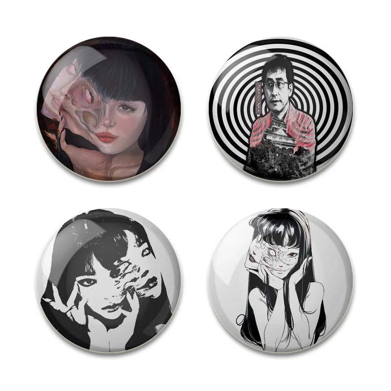 Tomie Junji Ito Unique Art Pins Handmade Gift Brooches Fashion Hat Decor Jewelry Creative Metal Cartoon Women Badge Accessory