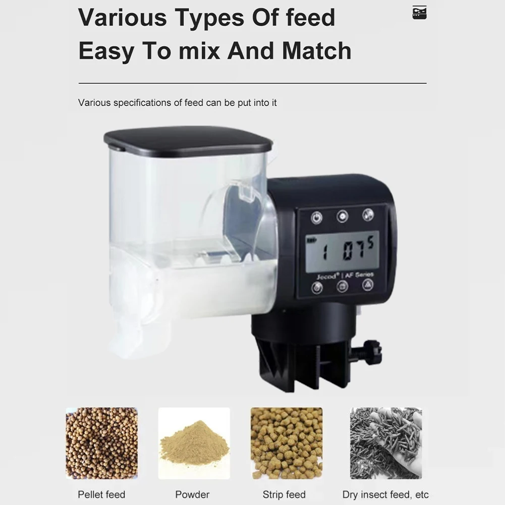 

Automatic Fish Feeder with Timer Auto Food Dispenser Auto Fish Food Dispenser for Aquarium Small Tank Turtle Betta Feeder Tool