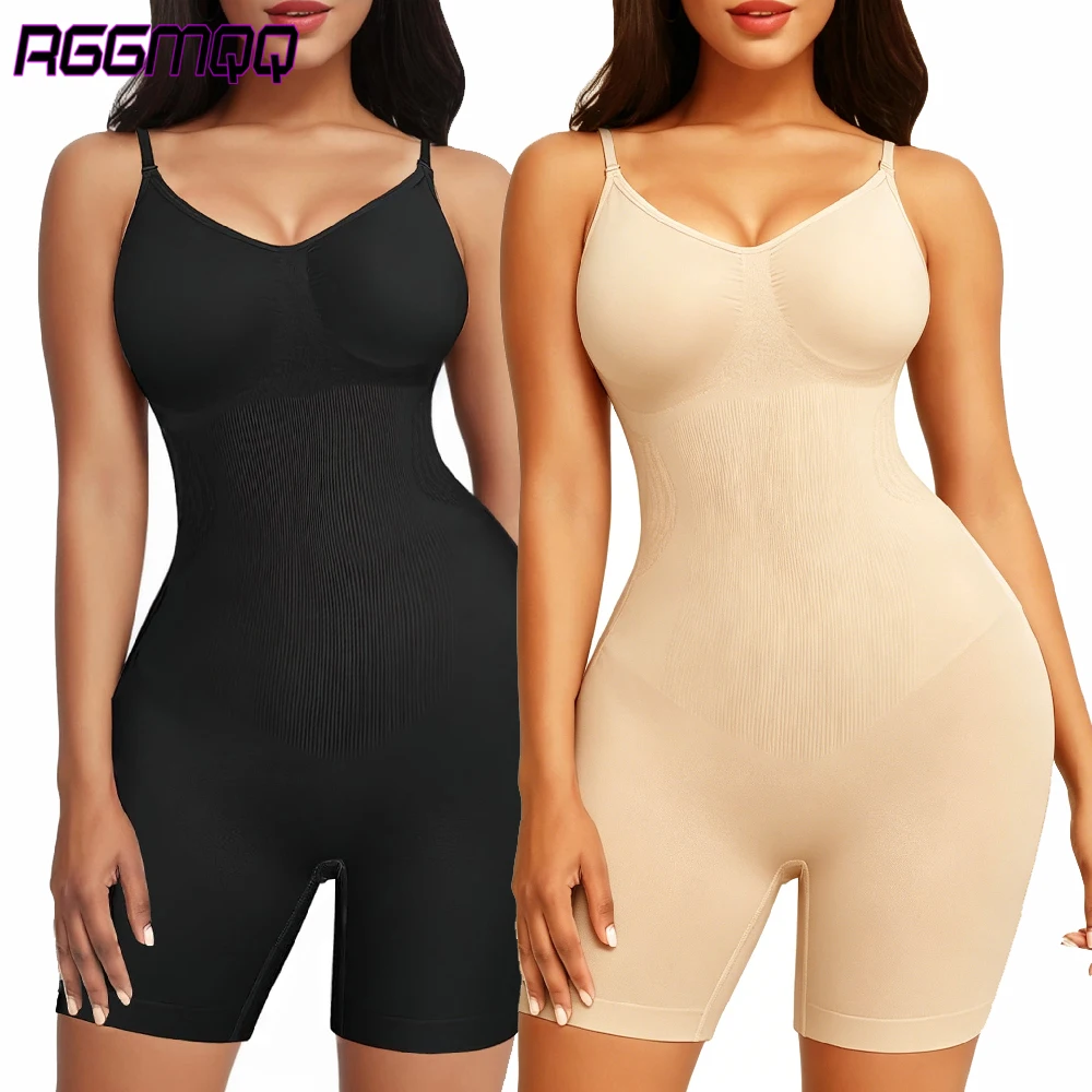 Backless Dress Shapewear Bodysuit for Women Seamless Tummy Control Hip Lifting Jumpsuit No Bra Required Low Back Body Shaper