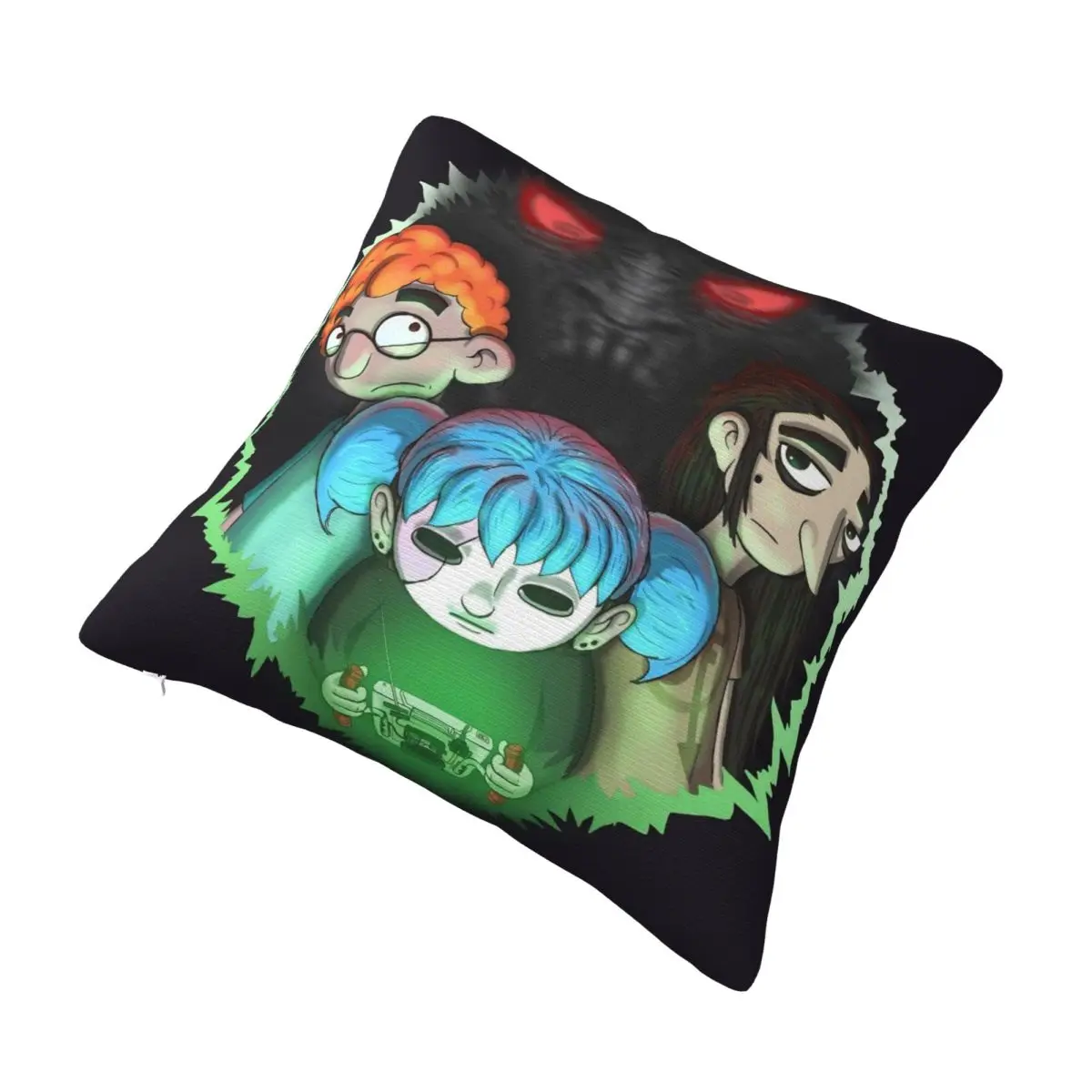 Federa per cuscino Gioco S-Sally F-Face Terror Adventure Federa per cuscino quadrata Federa per cuscino personalizzata per divano Decorativo per la casa