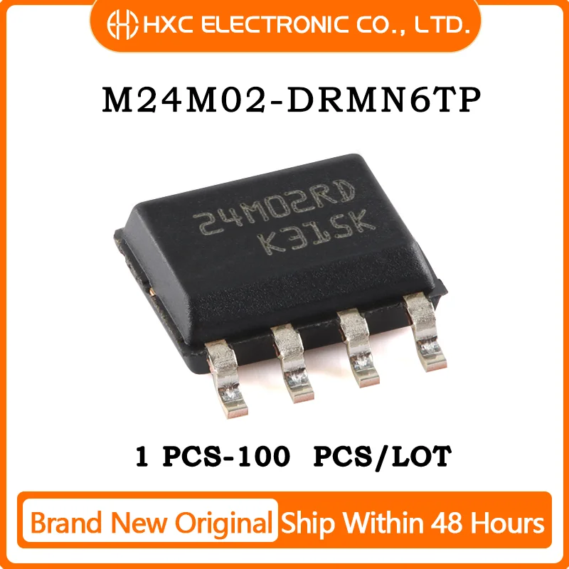 

5/10/50/100PCS New and Original IC EEPROM 2MBIT I2C 1MHZ 8SOIC M24M02-DRMN6TP