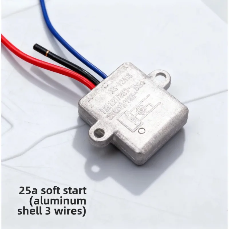 Soft-start device for routing/angle grinding/cutting/aluminum sawing (aluminum housing with locating holes) Three-wire 25A  1pcs