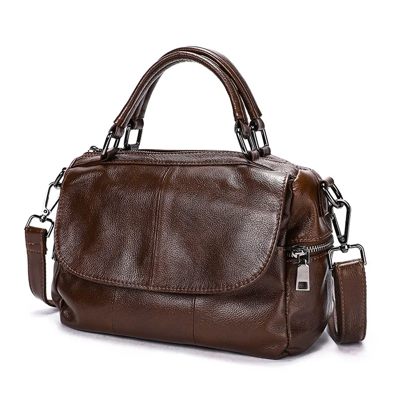 

Vintage Women Handbag 2025 New Luxury Genuine Leather Women's Bag High Quality Cow Leather Shoulder Bag Female Crossbody Bags
