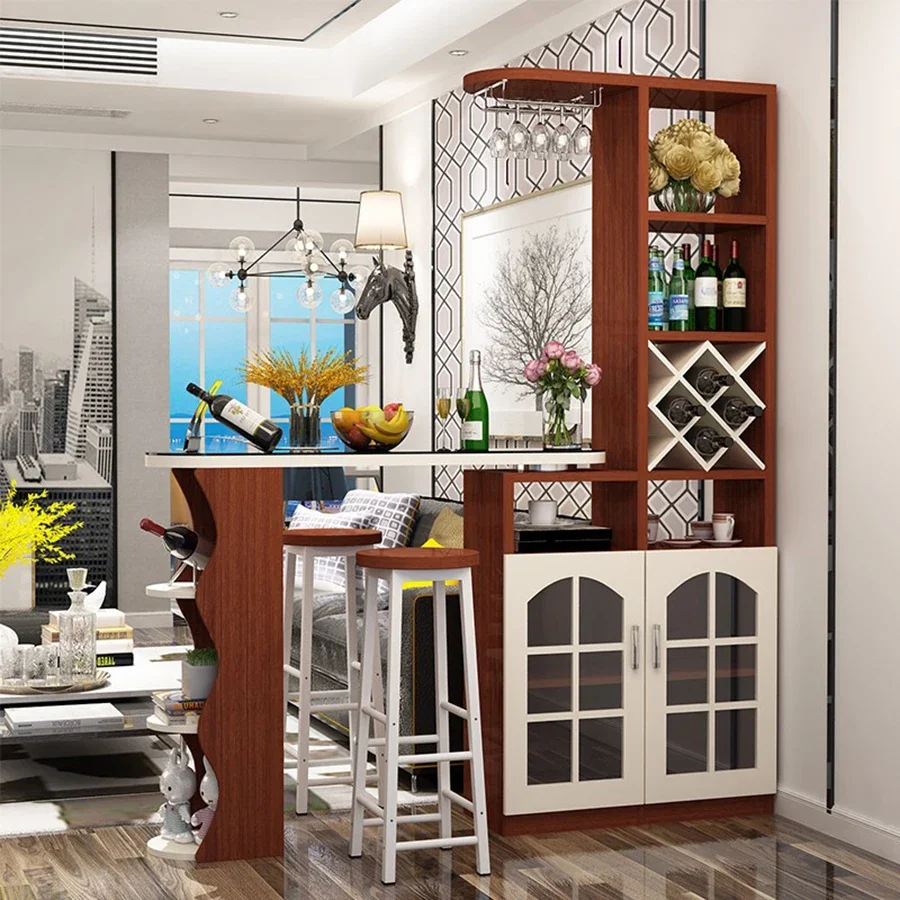 

Commercial Boutique Bar Cabinet Design Display Handmade Industrial Living Room Vertical Wine Rack Drink Vitrine Nordic Furniture