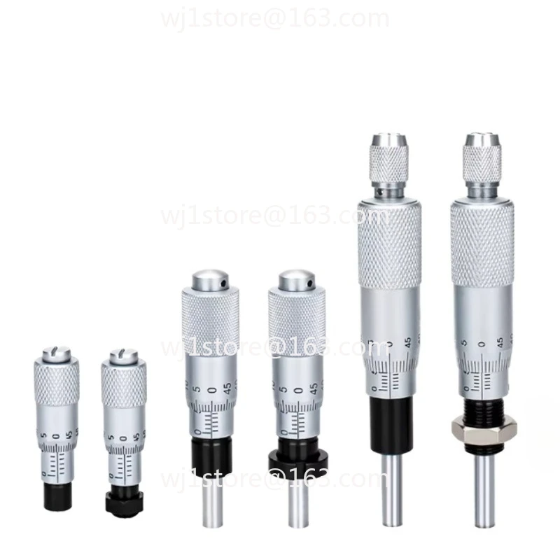 Micrometer head Micrometer differential head with mounting nut Micrometer 0-13mm/0-6.5 mm/0-25mm flat head