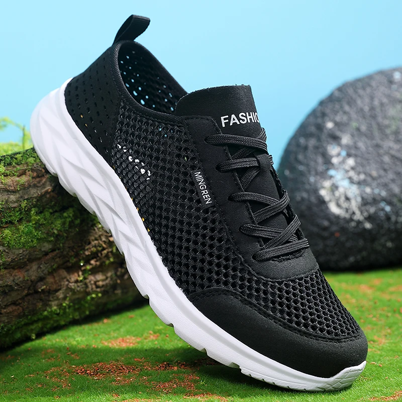 YRZL Mens Athletic Running Shoes Breathable Lightweight Comfortable Walking Shoes Non Slip Casual Shoes for Men Sports Sneakers