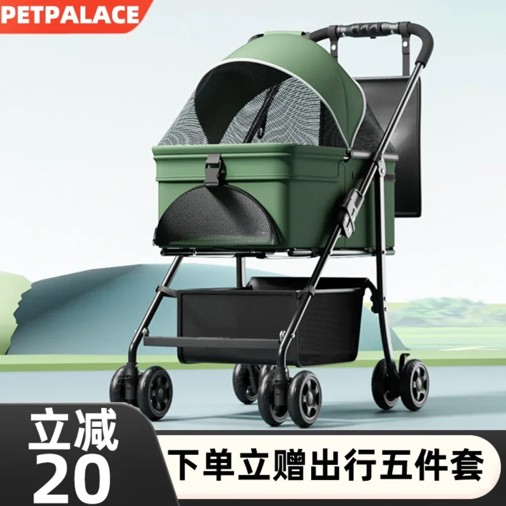 

Special Foldable Dog Stroller for Outing Detachable Lightweight Home Pet Strollers Portable Large Pet Stroller for Cats and Dogs