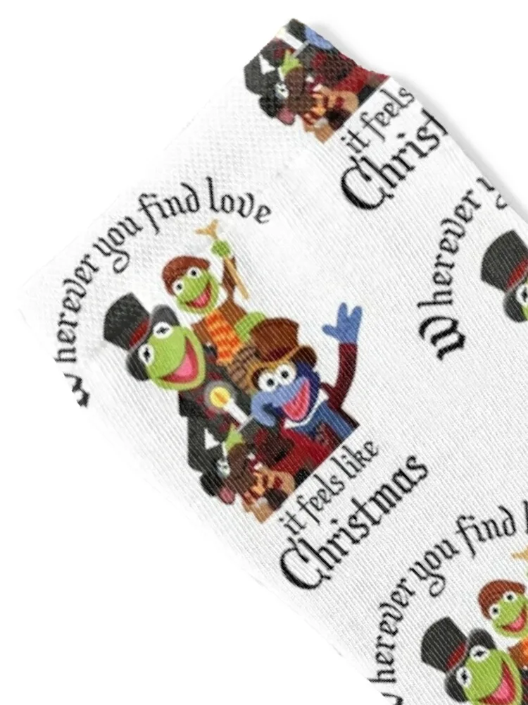 The Muppets Christmas Carol Socks cycling golf custom sports moving stockings Women's Socks Men's