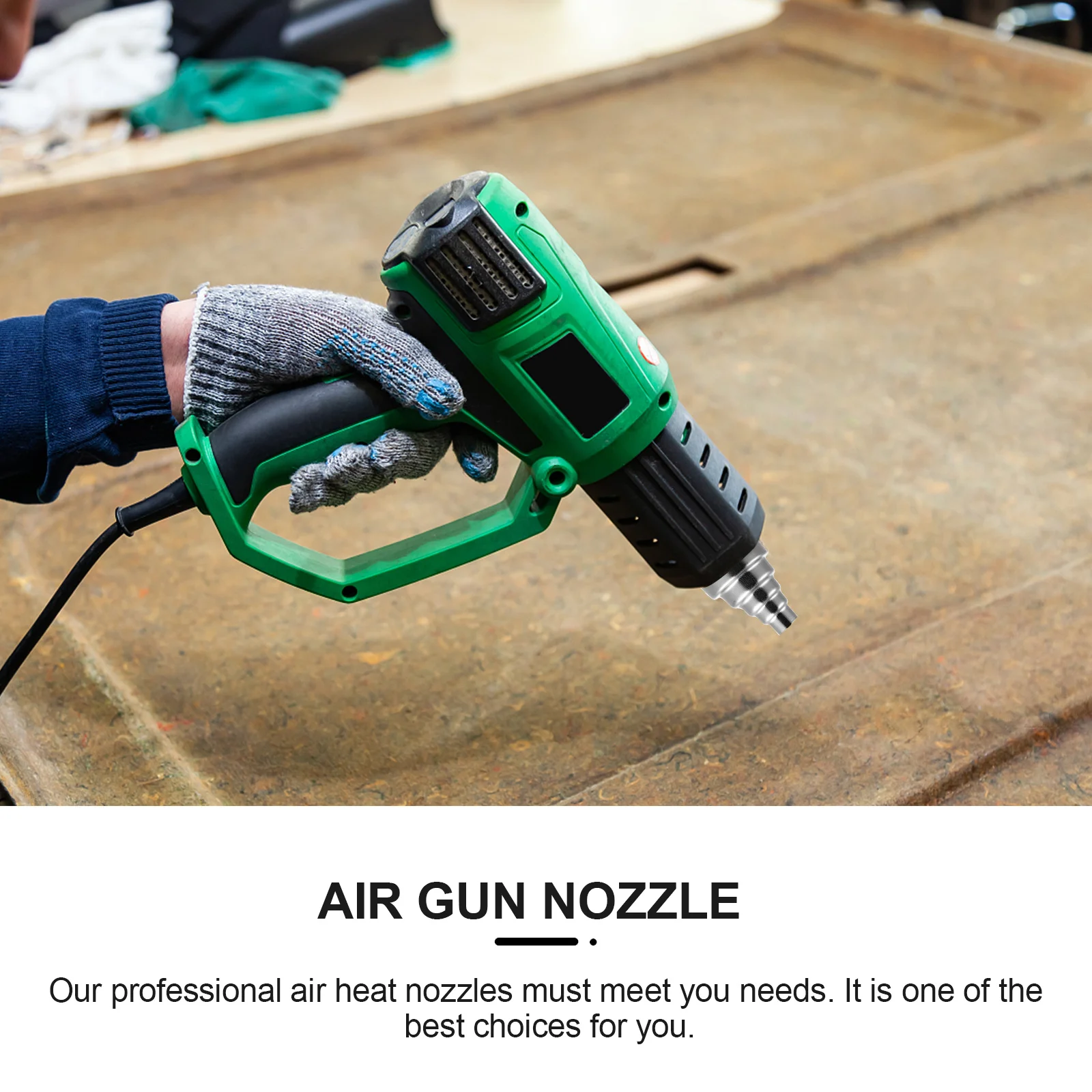 

2Pcs Hot Air Nozzles Stainless Steel Multisize Repair Tool for Heat Shrinking Wrapping Electronics Soldering Station Heating