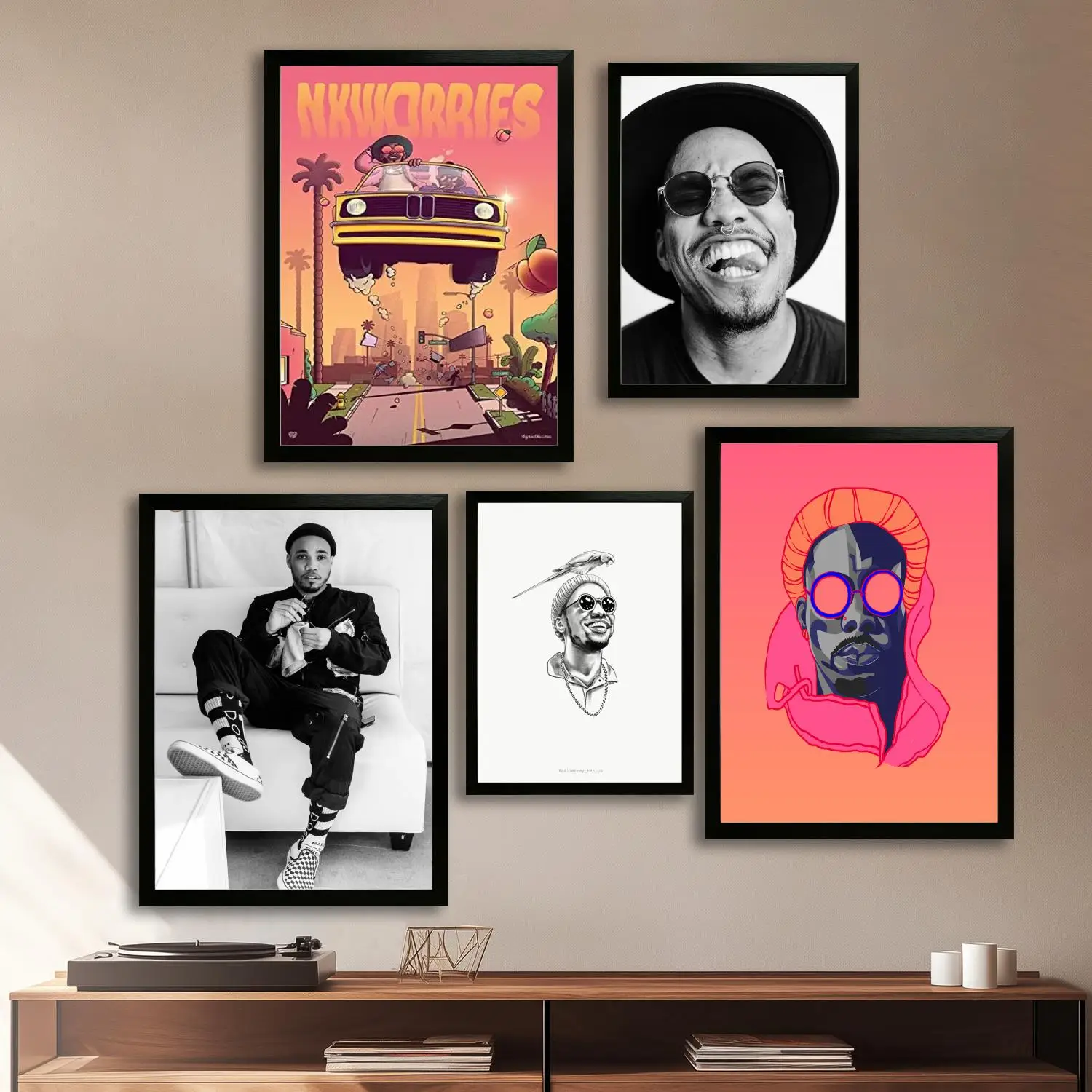 anderson paak Canvas Art Poster and Wall Art, Picture Print, Modern Family, Bedroom Decor, Posters,Decorative painting