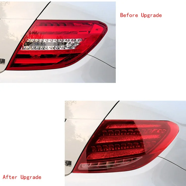 Fabrikverkauf Auto Rückleuchte Diamant Stil LED Lauflichter Bremslichter Rücklicht für Mercedes Benz W204 C180 C200 2007-2014