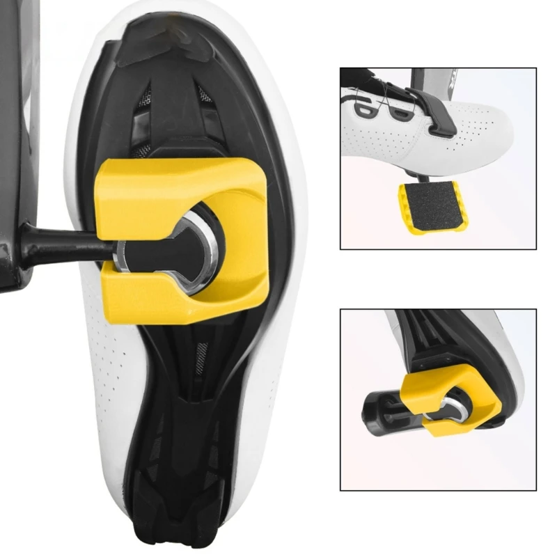  Nonslip Bicycles Flat Step Converter Antislip Bike Clipless Pedal Adapters