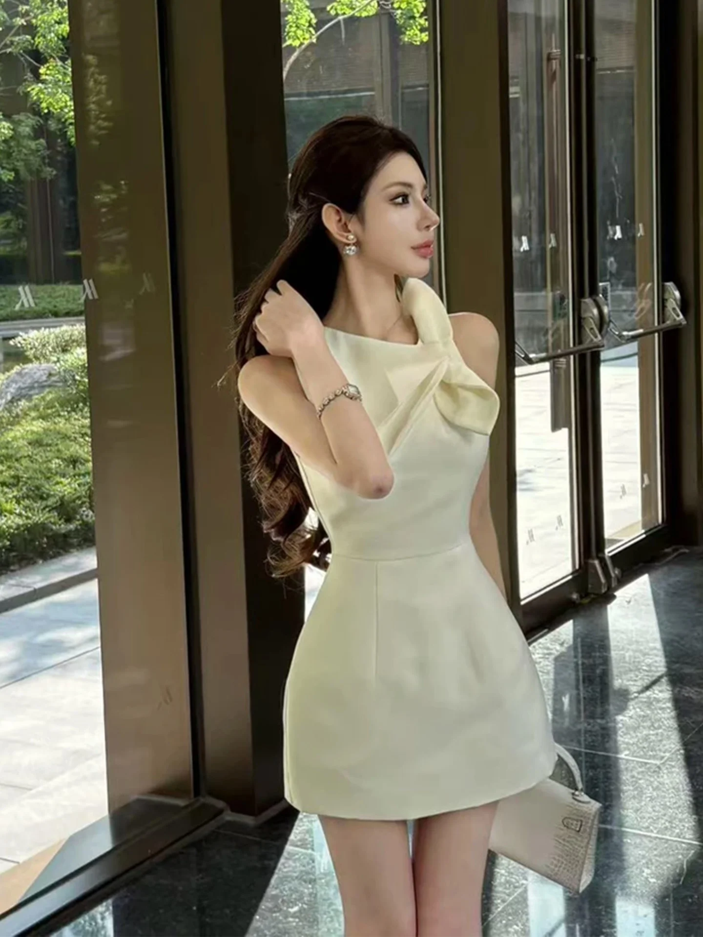 

XZY plus Size Pure Desire Knot Waist Cinched Svel Dr Women's Summer Ele ort Skirt Casual High Waist ...