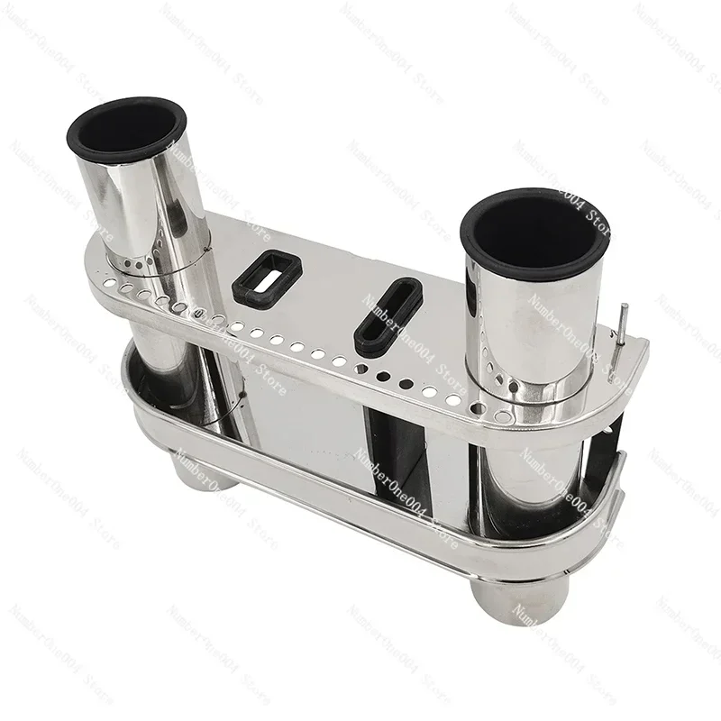 Suitable for 316 stainless steel double tube fishing rod holder, dual tube fishing rod holder, multi-purpose fishing rod holder