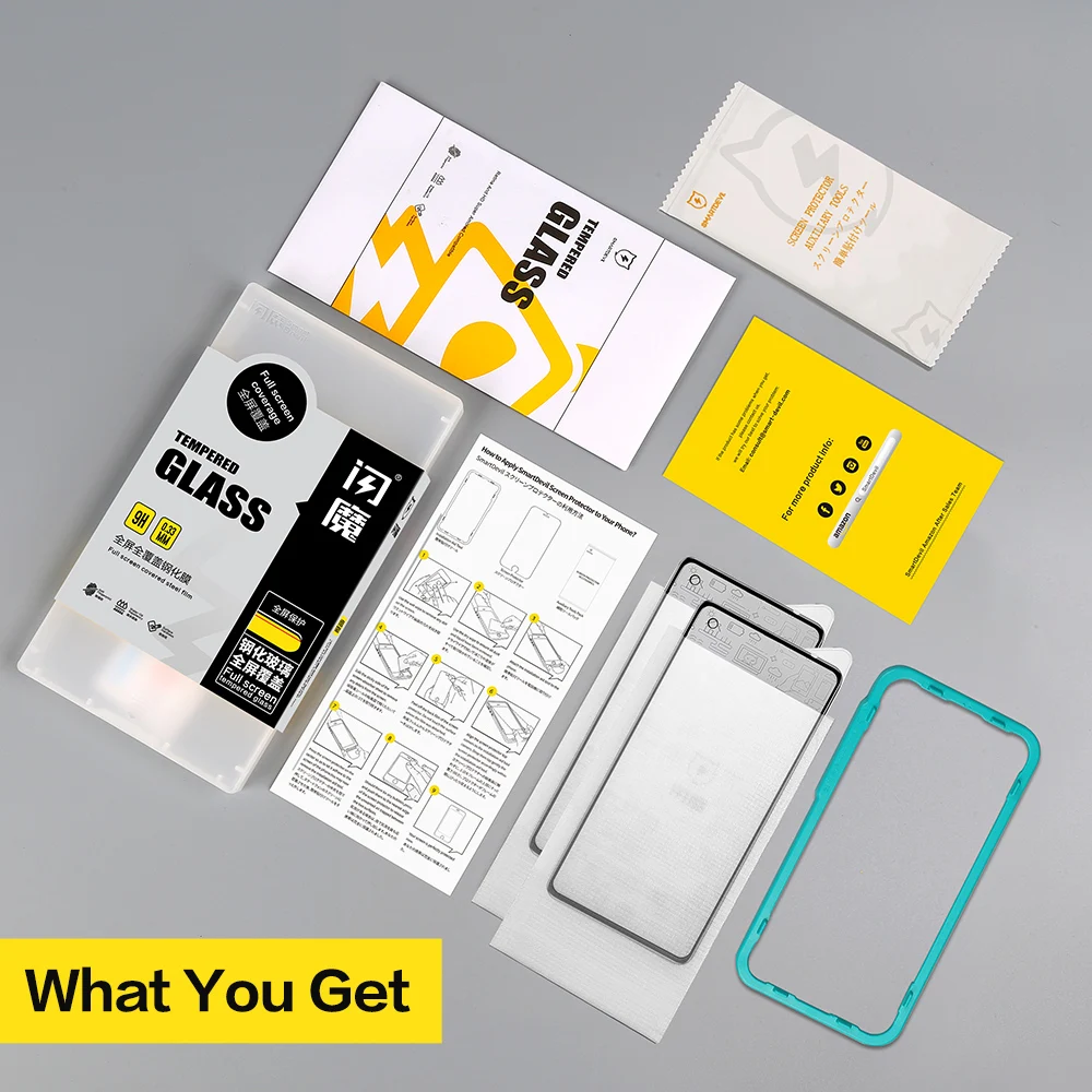 Smartdevil protetor de tela para xiaomi mi 12t 10t pro lite 11t 9t vidro temperado anti-impressão digital full cover hd anti blue ray