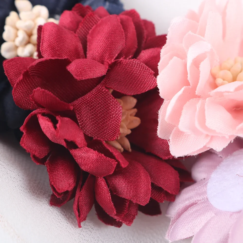 10Pcs Artificial Flowers Silk Mini Peony Flower Head For Wedding Home Decor Handmade Flores Cloth Hat Accessories Craft Flowers