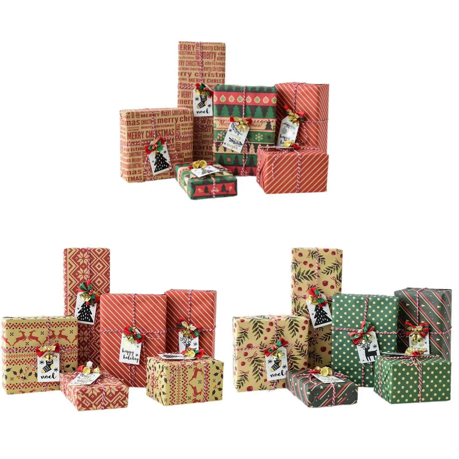6 pçs caixas de presente de natal decorações decorativas caixas de presente de natal caixas de presente de natal para férias internas escritório casa quarto