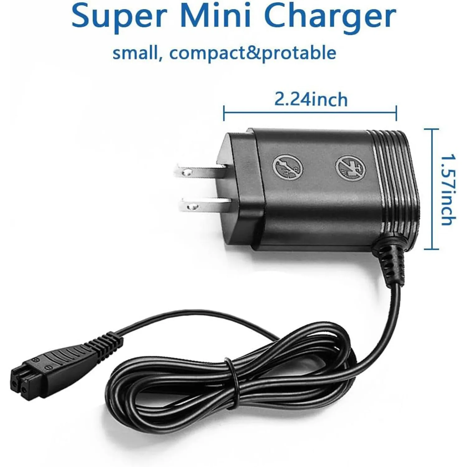 Cargador de repuesto para afeitadora Panasonic Arc5, Compatible con Arc4 Arc3 Wet Dry 3 4 5 cuchilla eléctrica RE7-40 RE7-68