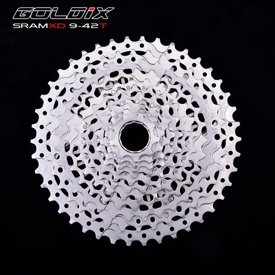 SUNSHINE XD Black/Silve Bicycle Cassette Mountain Bike Freewheel 11/12Speed 9-42T/9-50T for Sram XD Freehub 12 Speed Cassette