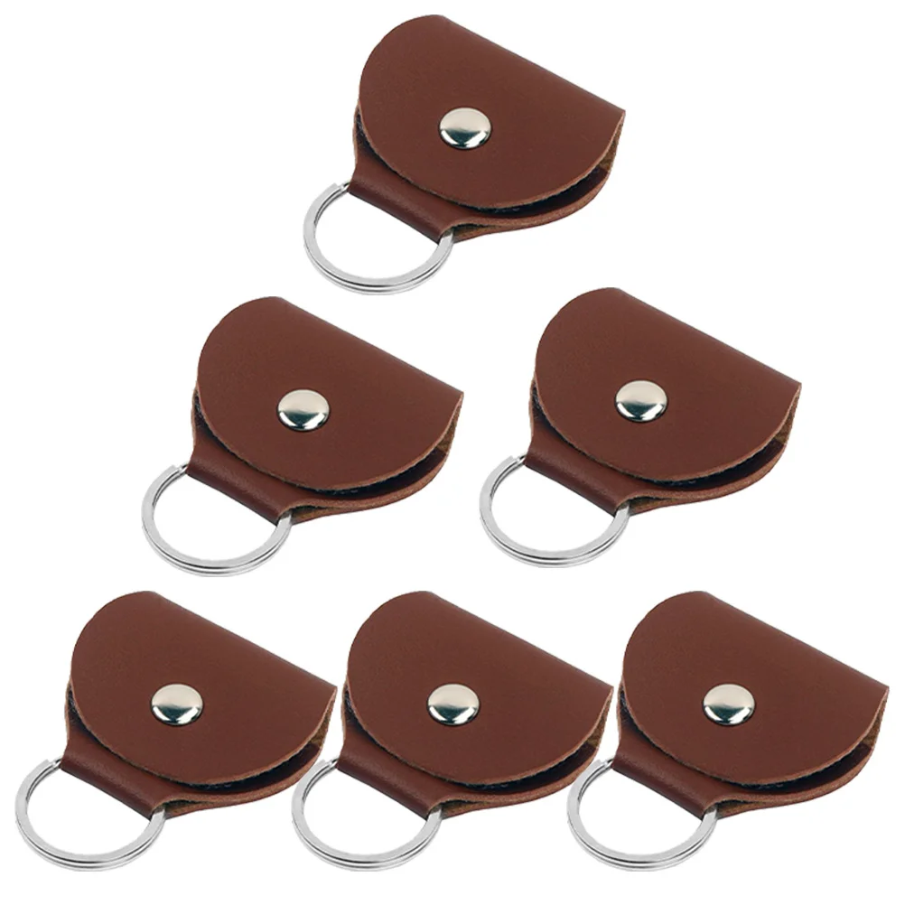 6 قطعة حامل اختيار الجيتار يستخدم قوي على المدى الطويل مقاوم للكسر مدمج خفيف الوزن لملحقات الموسيقيين أثناء التنقل #5