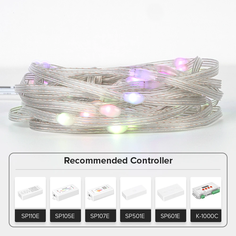 10m DC5V WS2812B LED String Party Birthday Lights Decoration BT Music Control Room Decor Led Light Outdoor Waterproof IP67