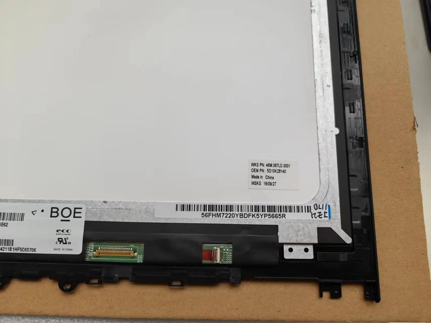 Imagem -04 - Tela Lcd para Borda Lenovo 15 156 Polegadas com Toque Nv156fhm-n42 Nv156fhm-a13 80qf0005us 5d10k28140