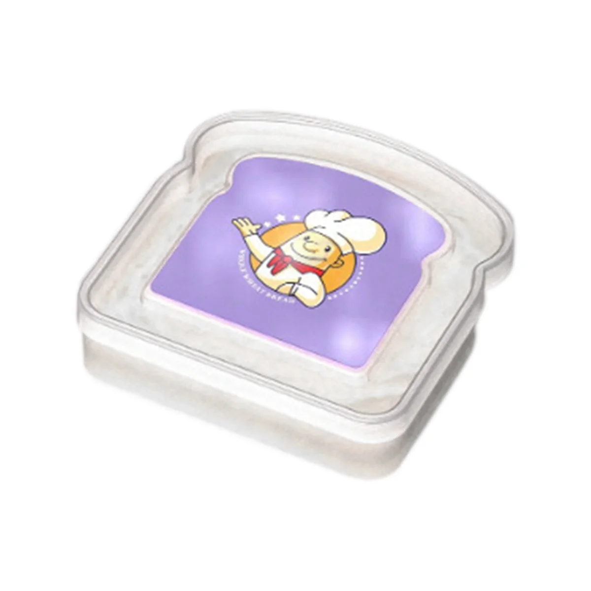 Reusable Sandwich Container Sealed Food Container Transparent Bread Box Food Portable Toast Sandwich Box A