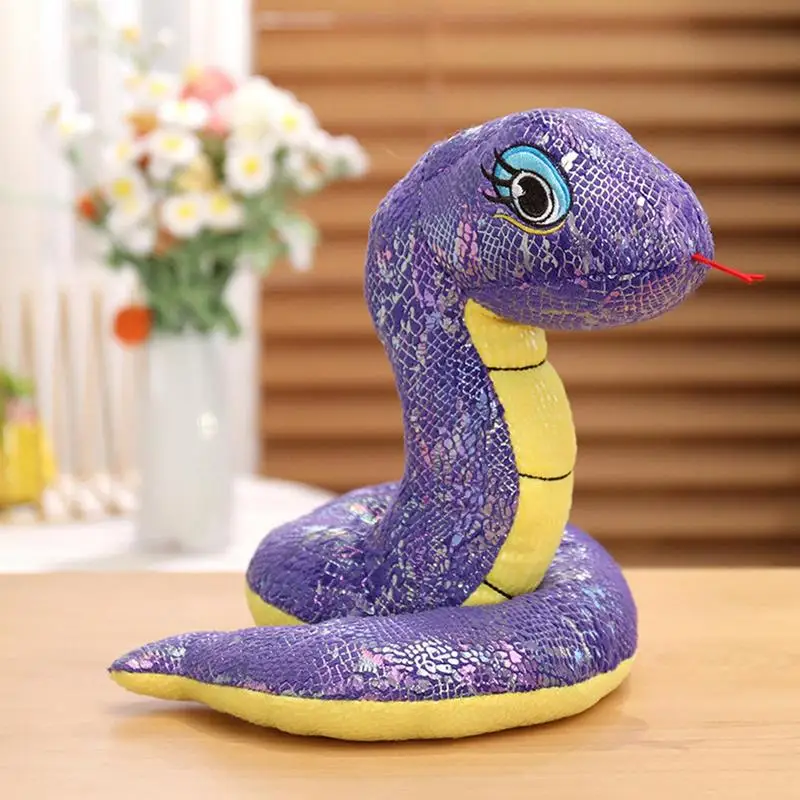 Sequin Snake Stuffed Animal Plush Snakes With Color Changing Sequins Snake Stuffed Animal For Kids Child Christmas Party Birthda