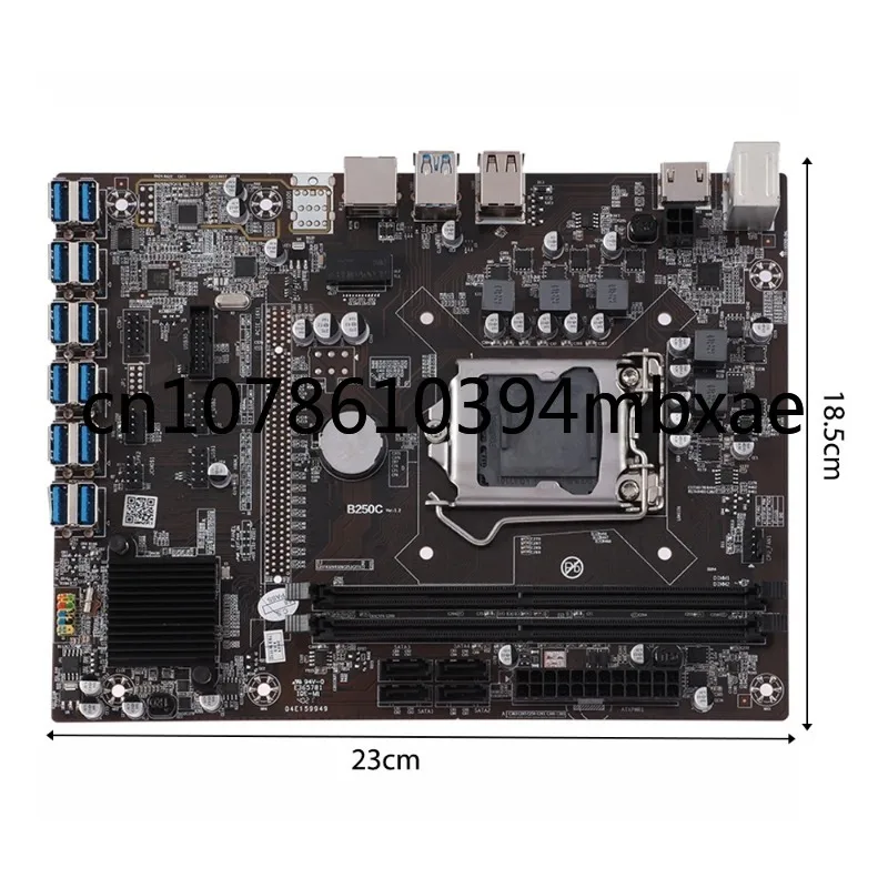 B250C Motherboard Mainboard Expert 12 Gpu Usb3.0 To Pci-e 16x V1.0 12p 1x B250 Pch Chipset