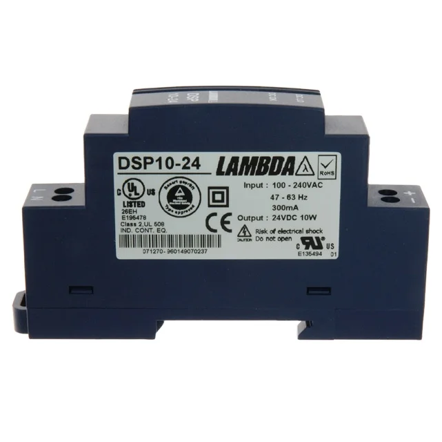 

DIN Rail Power Supplies TDK-Lambda DSP 10-24 AC-DC