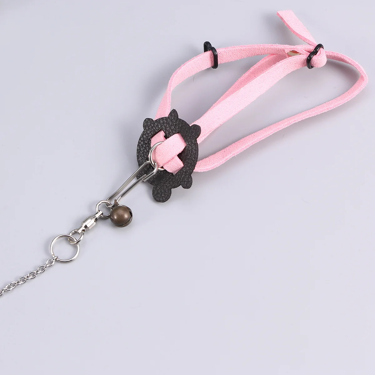 

Pet Harness Leash Adjustable Faux Reptile Turtle Lizard Walking Training Lead For Small Pets Size S Pink