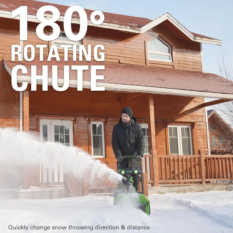 40V 75+ ferramentas compatíveis 20 ferramenta sopradora de neve sem fio sem escova apenas verde