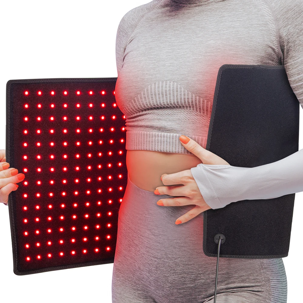 406 stücke Leds Rot Licht Therapie Heizung Größere Pad 660nm Taille Zurück Schulter Muskel Schmerzen YogaMat Relief Entspannen Infrarot licht 850nm