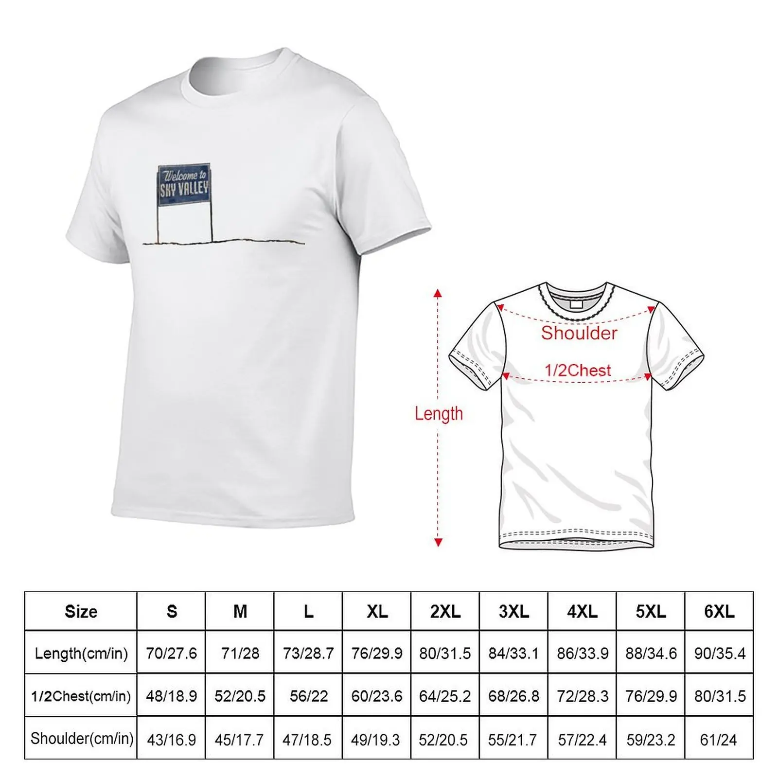 Welcome to Sky Valley - sign T-Shirt heavyweights graphic tee shirt mens shirts graphic tee